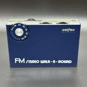 Vintage 80's Calfax FM Stereo Walk-A-Round Radio LW6100 Belt Clip Hong Kong